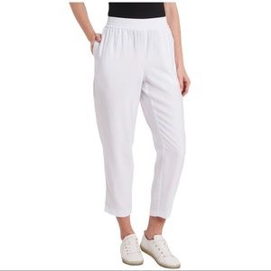 Vince Camuto Pull on Ankle Pants in Ultra White (XXL)